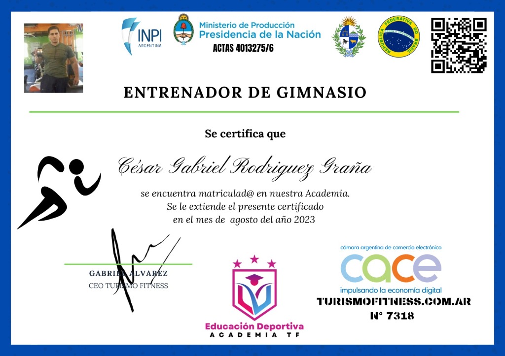 Entrenador de Gimnasio Profesional